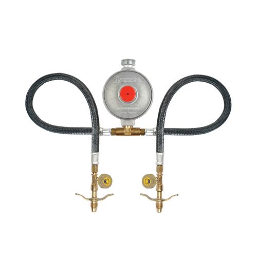Registro para Gás Jackwal 5KG 2,8KPA com Registro 1/2" BSP X Borb 5/8UNC