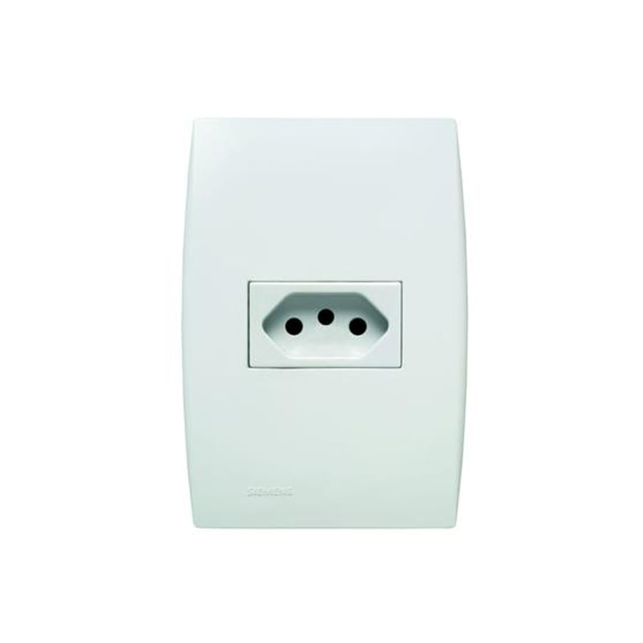 Conjunto 1 Tomada 2P+T 10A Branco Ilus - 5UB99052 - Soprano
