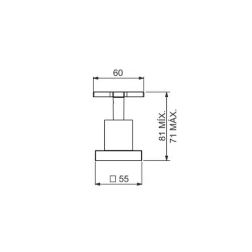 Acabamento para Registro de Pressão 1/2" e 3/4" com Mecanismo 1/2" Volta Clean Cromado Deca — Ref. 4916.C.CLN.PQ