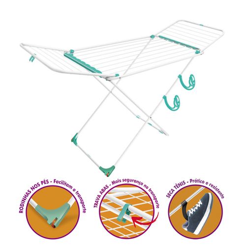 Varal Secalux 101600 Aco Chao Pegasus C/Abas BR