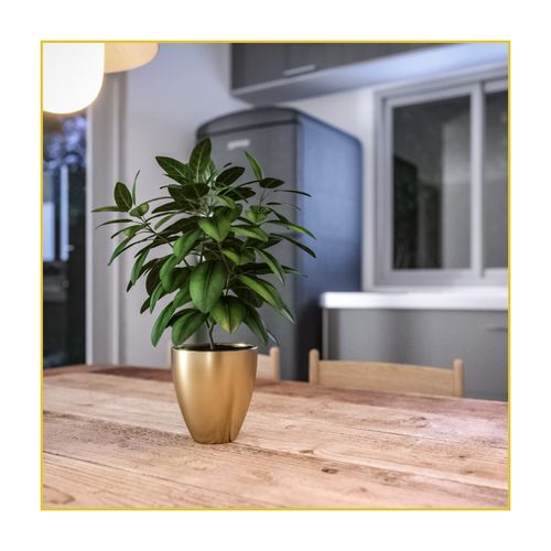 Vaso Japi Ceramico Frankfurt Chumbo 11x12Cm VCFC10