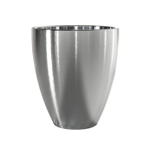 Vaso Japi Ceramico Frankfurt Prata 11x12Cm VCFP10