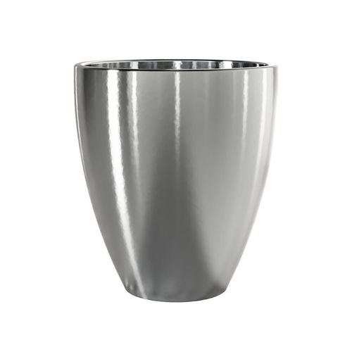 Vaso Japi Ceramico Frankfurt Prata 15x16Cm VCFP14