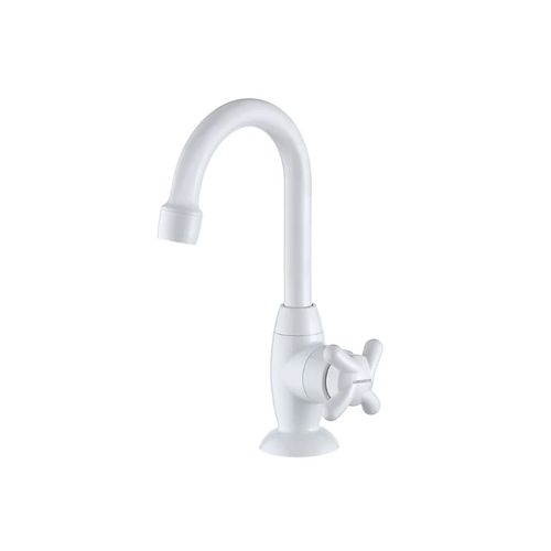 Torneira Fortti Lavatório 1195 Brio F34 Mesa Bica Alta Branco 7110003