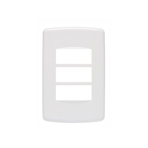 Placa Iriel Duale UP 4x2 3Mod Branca 850231