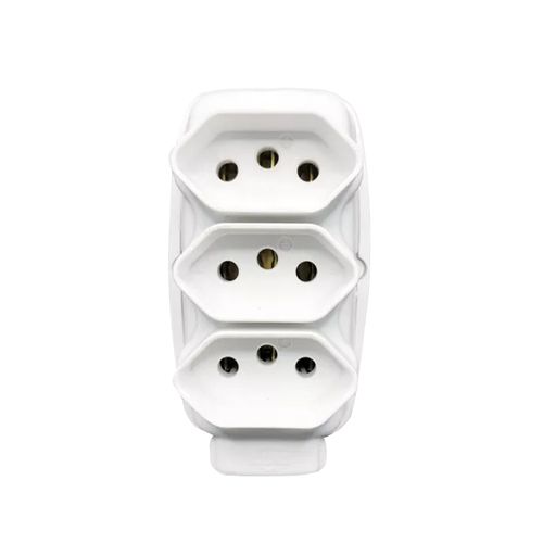 Tomada Ilumi Barras Tripla 2P T 20A 250V Branca 26331
