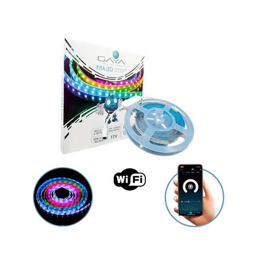 Fita Gaya Smart 5050 RGB 12V 5 Metros (350 Lúmens por Metro) — Ref. 9811