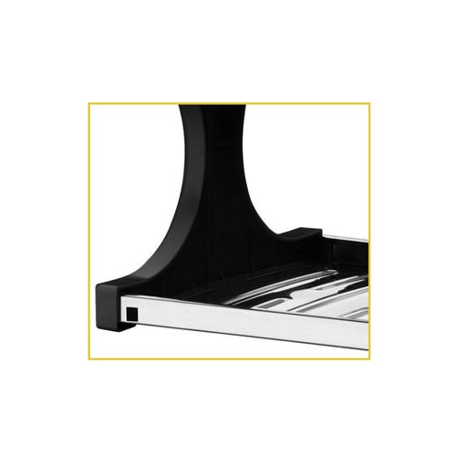 Escorredor Brinox Inox 16 Pratos C/Lateral Preto 2104/211