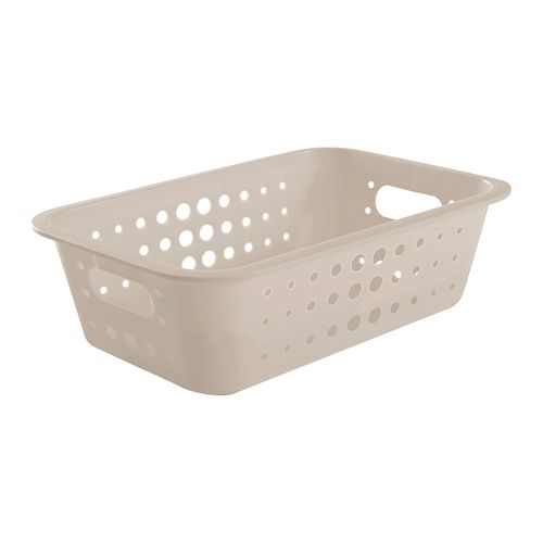 Cesta OU Org. 29x19,5x8,5cm M Baixa CO420 3,3 Litros Bege