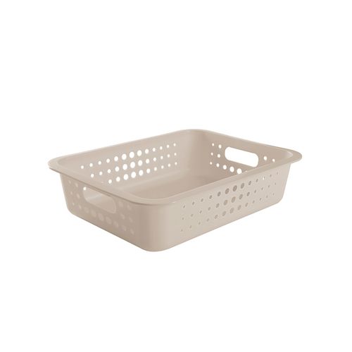 Cesta OU Org. 41x31x10cm G Baixa CO440 9 Litros Bege