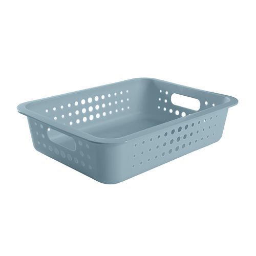 Cesta OU Org. 41x31x10cm G Baixa CO440 9 Litros Chumbo