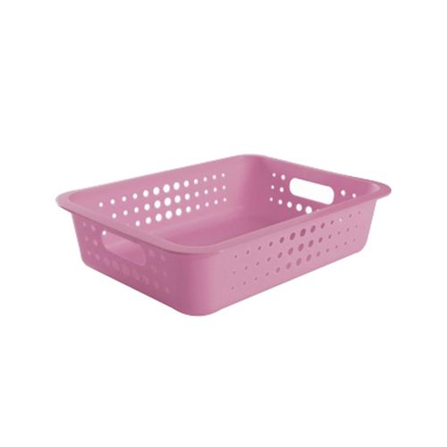 Cesta OU Org. 41x31x10cm G Baixa CO440 9 Litros Rosa