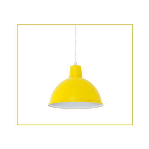 Pendente Taschibra Design 28x23Cm TD 820 Amarelo 1XE27 14499