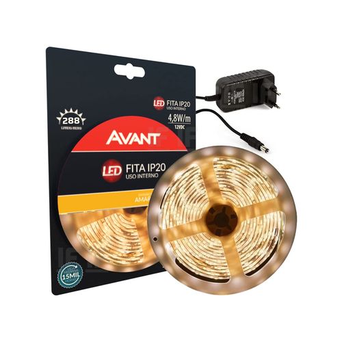 Kit Fita LED Avant 4,8W/m 5 Metros 3000K — Ref. 192910534