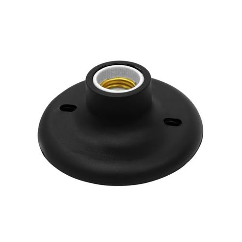Plafon Taschibra 13,8x5Cm com Soquete E27 60W Preto 10680