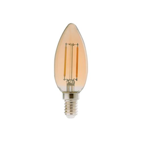 Lâmpada Avant Led Bulbo Retro Vela Ambar 2W E14 2200K 127V 180090259