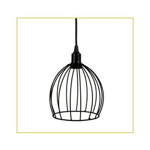 Pendente Primor Meia Esfera Aram. Preto 17x17cm 1XE27 P4335