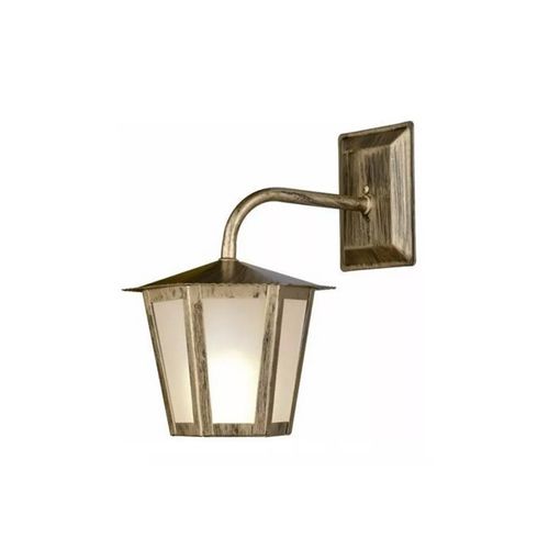 Arandela Ideal Colonial Sextavada Aco P 1XE27 L1B Ouro Velho