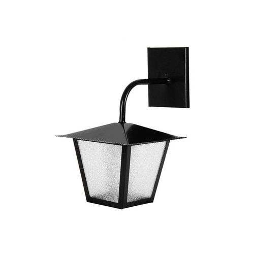 Arandela Ideal Colonial Quadrada Aco M 1XE27 L4B Preta