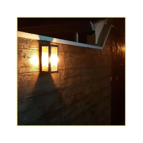 Arandela Ideal Alum Vintage Marrom Quad V.Transp 1XE27 260