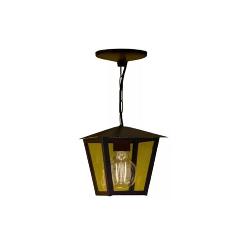 Pendente Ideal Aco Vintage Marrom V.Espelhado 1XE27 L-4-C