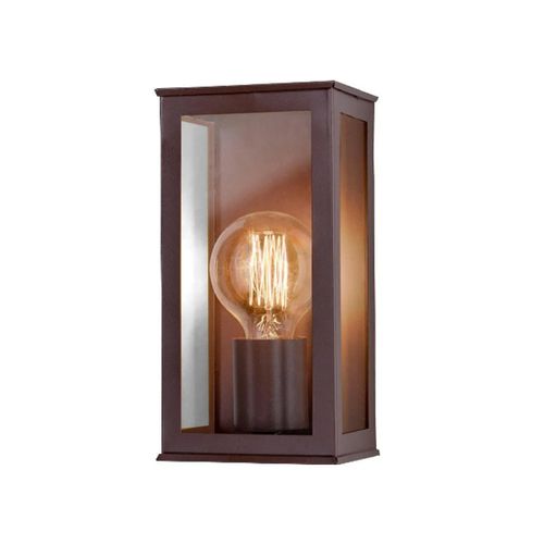 Arandela Ideal Alum Vintage Marrom Quad V.Transp 1XE27 260