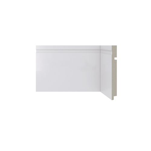 Rodapé Santa Luzia 2400x150x16mm 480 Branco C Friso