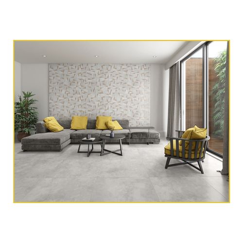 Piso Porcelanato Helena 83X83 Manhatan Gris Acetinado Retificado HAC 830.070
