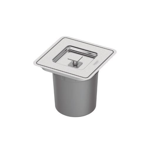 Lixeira Tramontina 94518/205 P/Granito 5L Quadrada 24,8x24,8