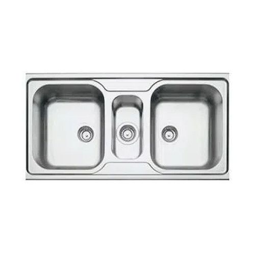 Pia Casa Ok Tripla Inox Matt 102x49x20cm 4.1/2 Ok-81488 S/Va