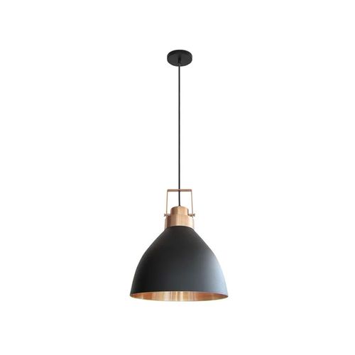 Pendente Kin Oviedo Preto C/Cobre 1EX27 PD300 PT_CO