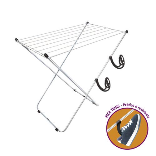 Varal Secalux 101081 Chao Summer Prata 83x91x51 sem Abas