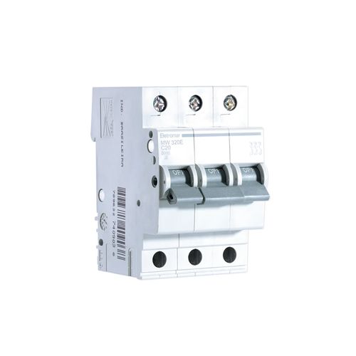 Disjuntor Eletromar Din Tripolar Curva C 20A MW320E