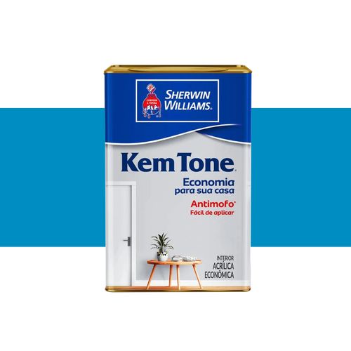 Tinta Sherwin Williams Kemtone Fosco Azul Oceano 18 Litros 2722506