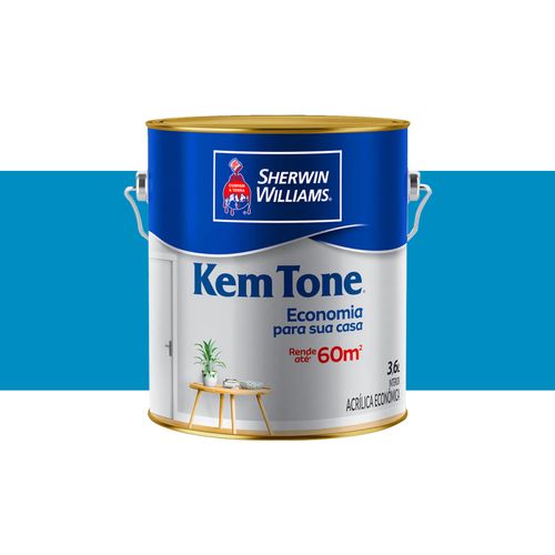Tinta Sherwin Williams Kemtone Fosco Azul Oceano 3,6 Litros 2722501