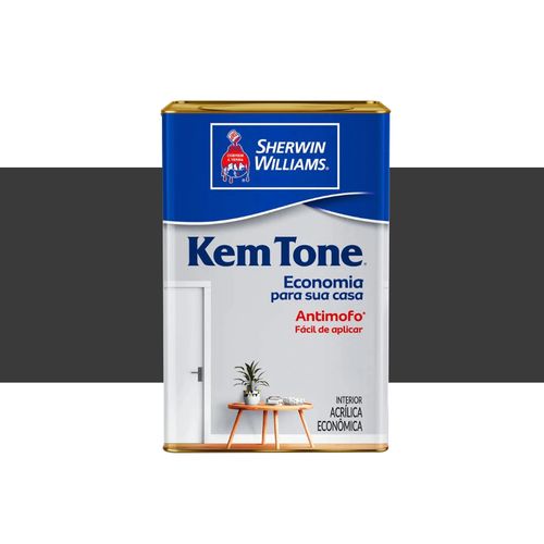 Tinta Sherwin Williams Kemtone Fosco Preto 18 Litros 2721206
