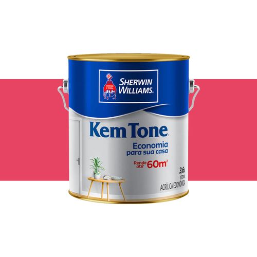 Tinta Sherwin Williams Kemtone Fosco Vermelho Cereja 3,6 Litros 2726301