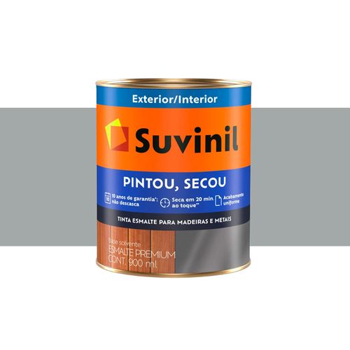 Suvinil Esmalte Pintou Secou BR Cinza Medio 0,9 Litros 50604