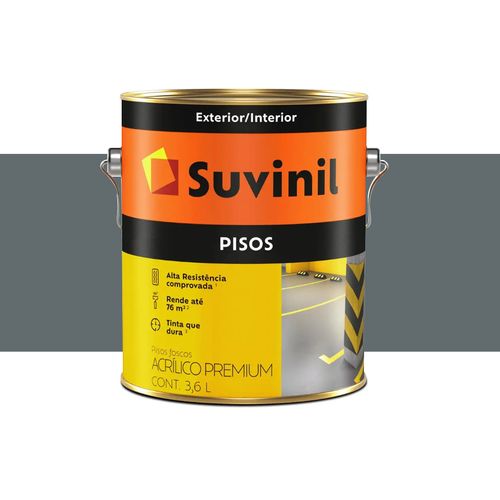 Tinta Suvinil Piso Fosco Cinza Escuro  3,6 Litros  53419321