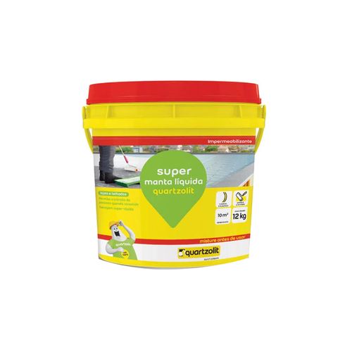 Super Manta Liquida Quartzolit Branca 12kg 311715434053