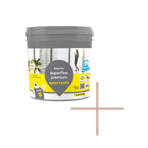 Rejunte Quartzolit Porcelanato Superfino Prem.Marrom Tabaco 2Kg 0110.00048