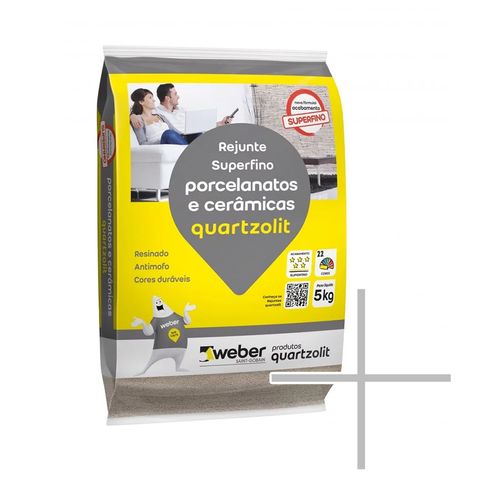 Rejunte Quartzolit Porcelanato 5Kg Cinza Urbano 0110.00160.0