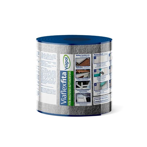 Fita Viaflex Sleeve Aluminio 15cmx10mt V0616252