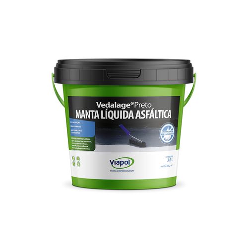 Veda Laje Viapol Preto 3,6 Litros V0317896