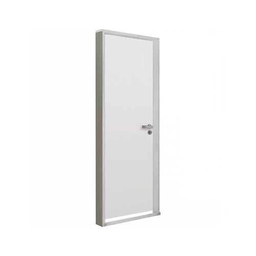 Kit Porta MGM Lisa Branca 215x94x12D Regulador 14,5cm ID 271 - Direita - Madeira