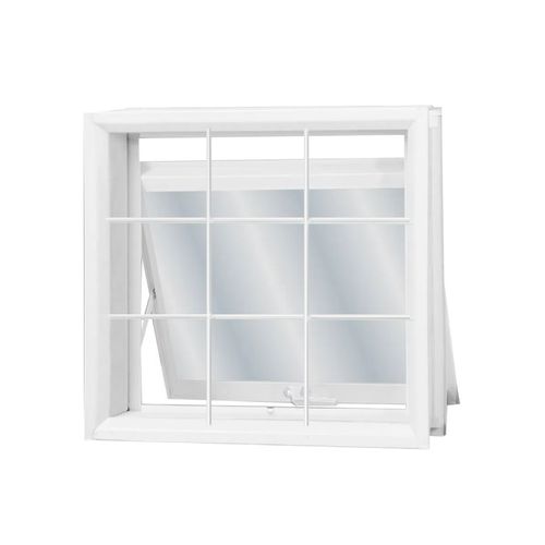 Vitro MGM 60x60x12Cm Branco MX-AR com Grade Quadricuada 24438 sem Vidro - Aço