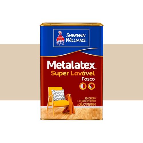 Tinta Sherwin Williams Novo Metalatex Fosco Perfeito Areia 18 Litros 8230706