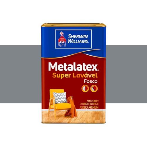 Tinta Sherwin Williams Novo Metalatex Fosco Perfeito Cinza Urbano 18 Litros 8237006