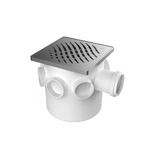 Caixa Sifonada Tigre 150x170x75 Girafácil com Grelha Inox Quadrada 27038564