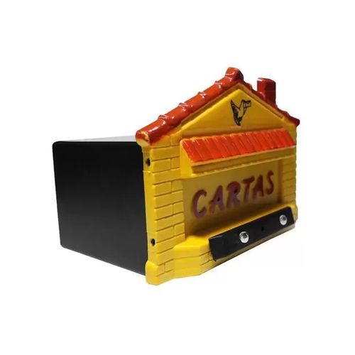 Caixa Carta Jlk Casinha Embutir / Grade Amarela 023-Am